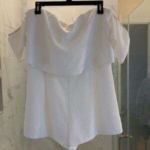 Sugar lips size L white romper